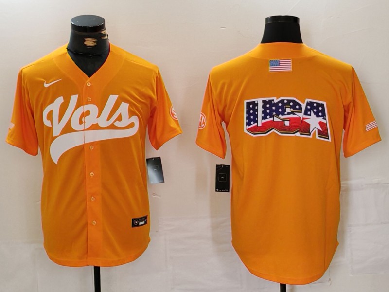 Men NCAA Blank Orange Joint Name 2024 Nike Limited Jersey style 3->more ncaa teams->NCAA Jersey